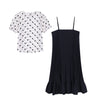 Elegant two-piece French slim dress