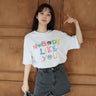 韩版时尚字母印花T恤
