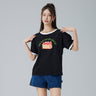 All-match short-sleeved T-shirt with age-reducing letter print